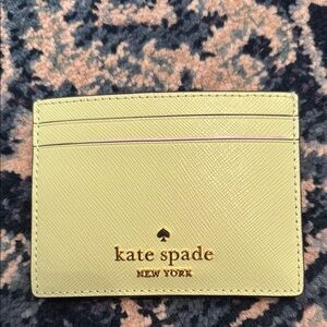 Kate Spade Madison Saffiano Small Card Holder - Spring Green